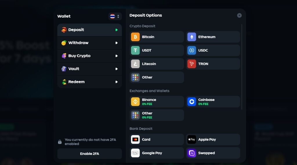 Crypto Bonuses and Payments